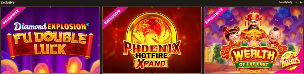 Realz Casino Exclusive Games